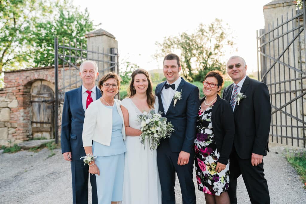 Gruppenfoto Hochzeit Niederösterreich